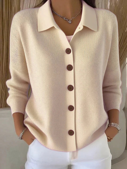 Josephine™ | Cardigan à col et boutons sur le devant