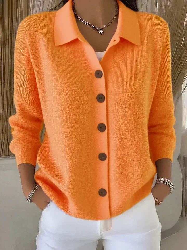Josephine™ | Cardigan à col et boutons sur le devant