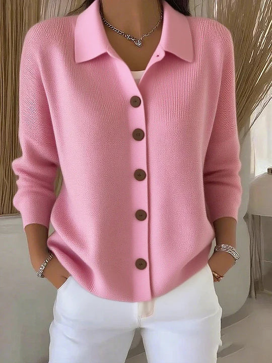 Josephine™ | Cardigan à col et boutons sur le devant