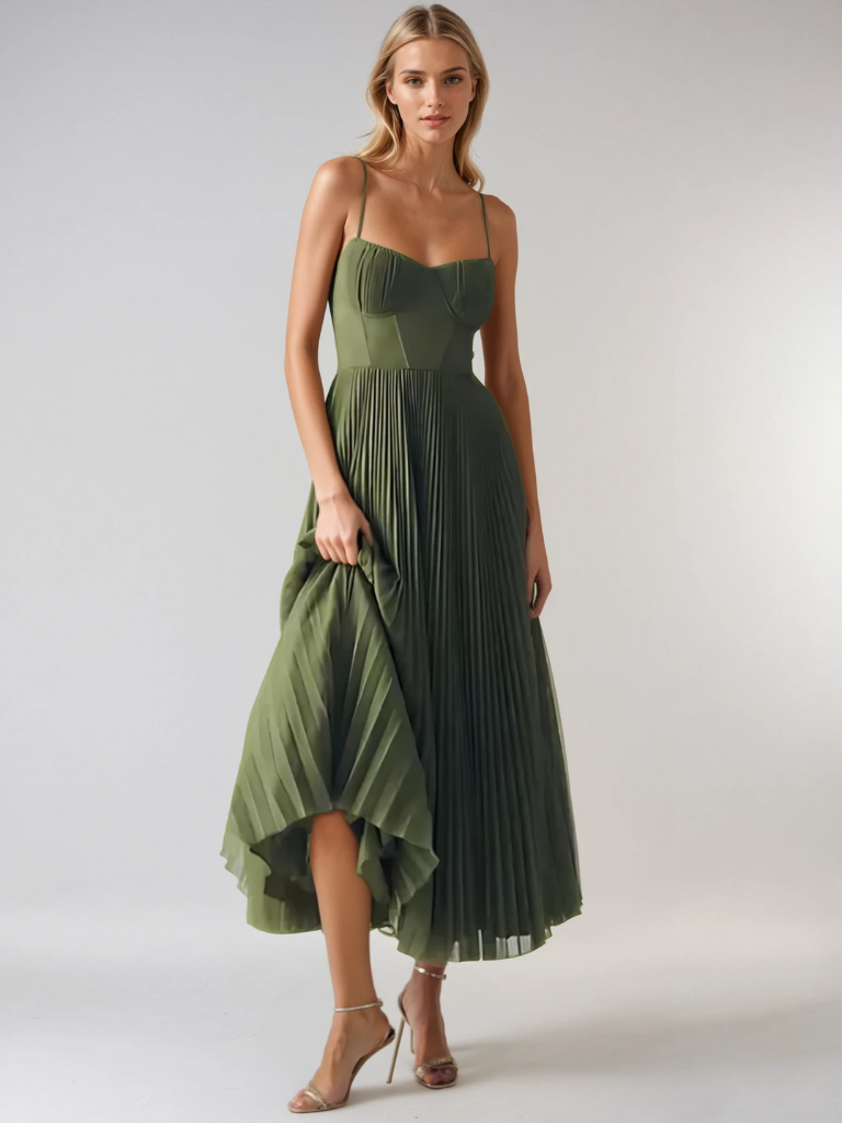 Zoé | Robe Plissée Élégante