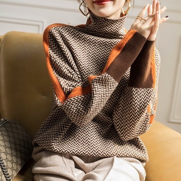 Pull Roulé Chic en Cachemire - Élégance de Clémence