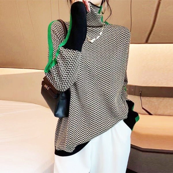 Pull Roulé Chic en Cachemire - Élégance de Clémence