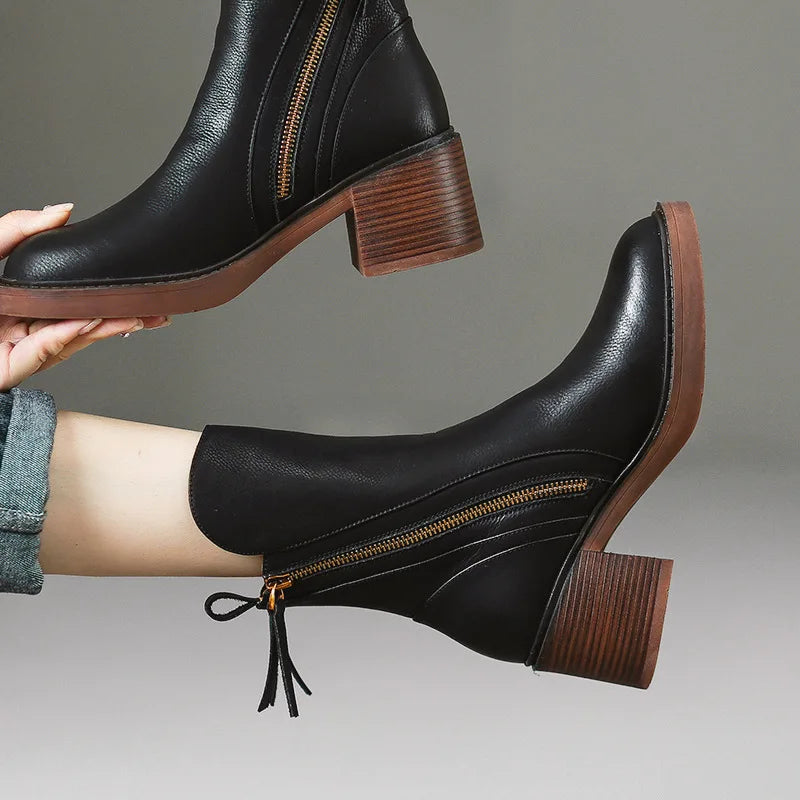 Bottines en Cuir Aria
