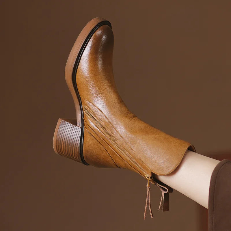 Bottines en Cuir Aria