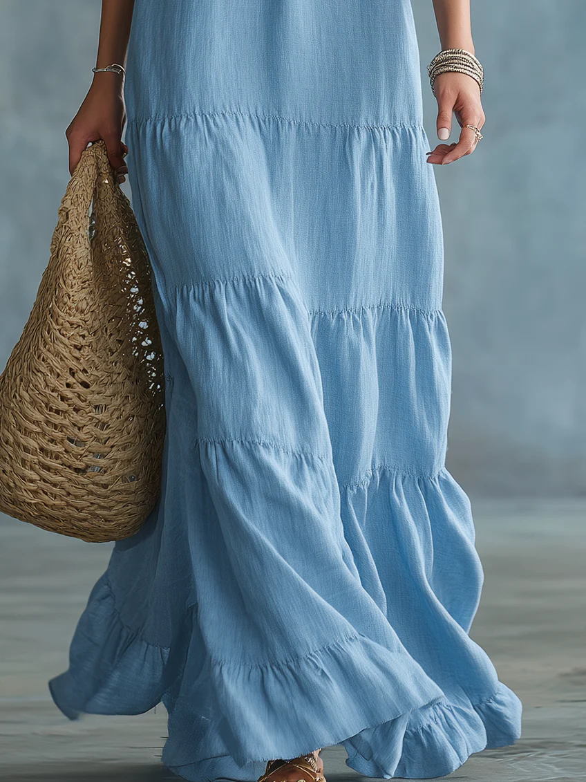 Anita | Robe Maxi Bohème à Décolleté en V
