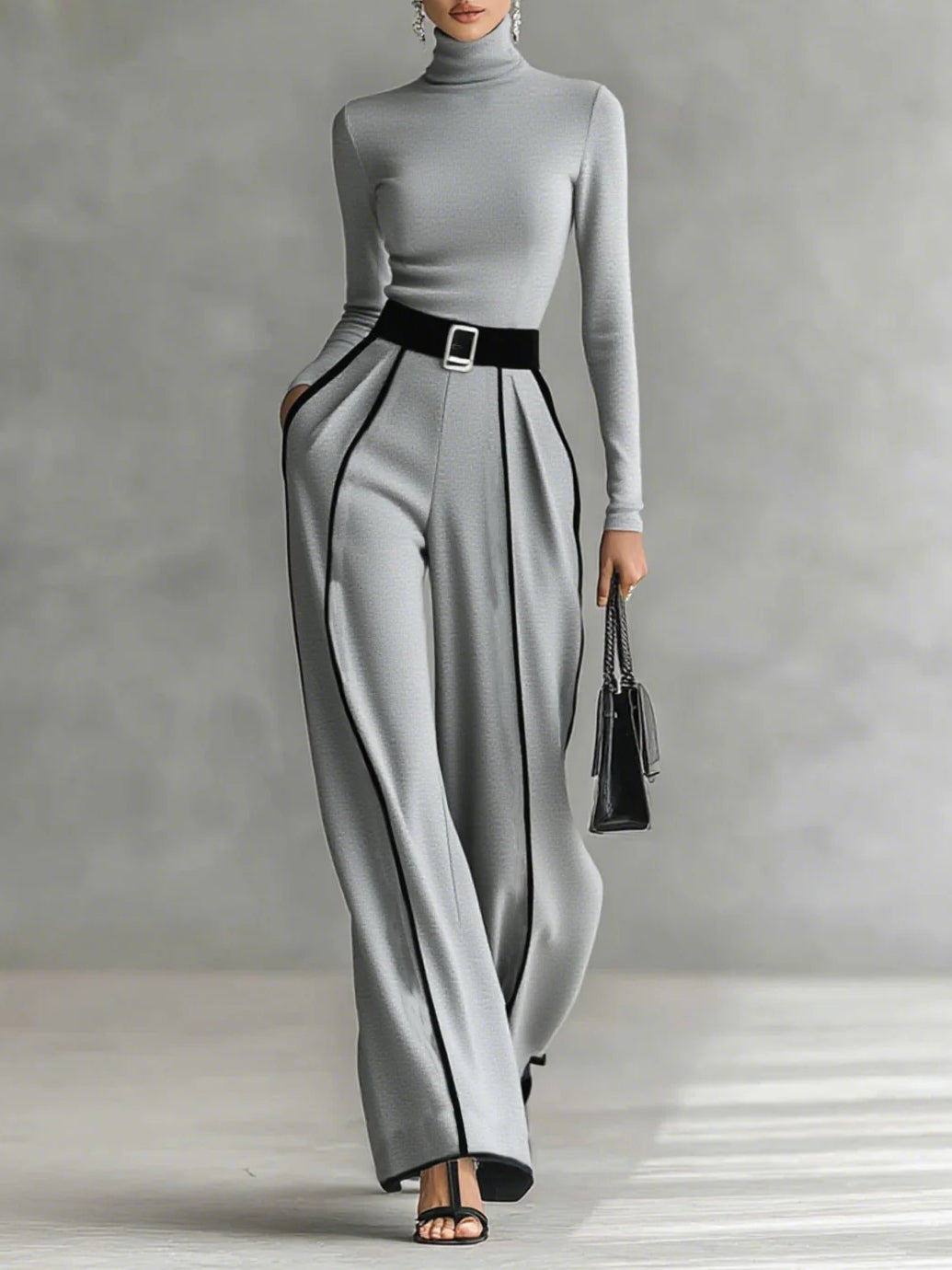 Vera™ | Tenue Élégante avec Détails Contraste