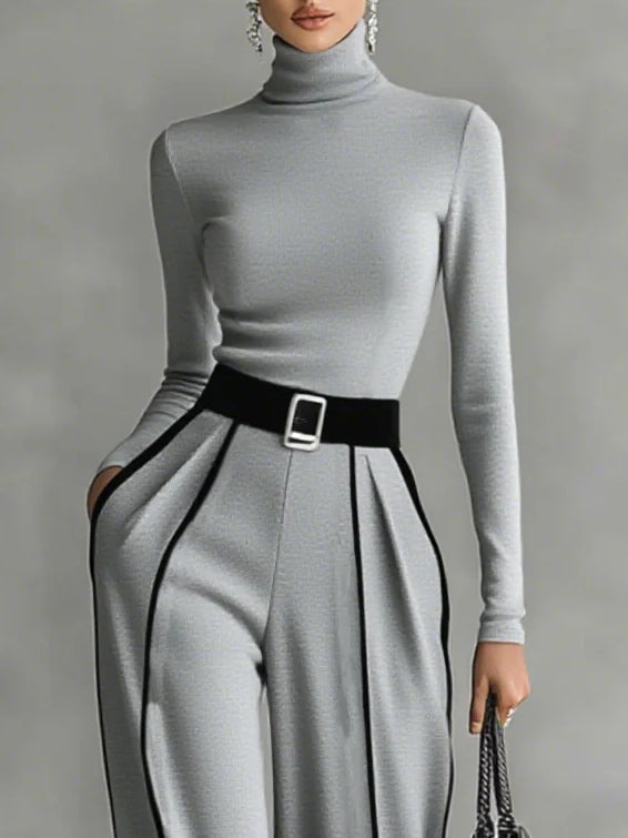 Vera™ | Tenue Élégante avec Détails Contraste
