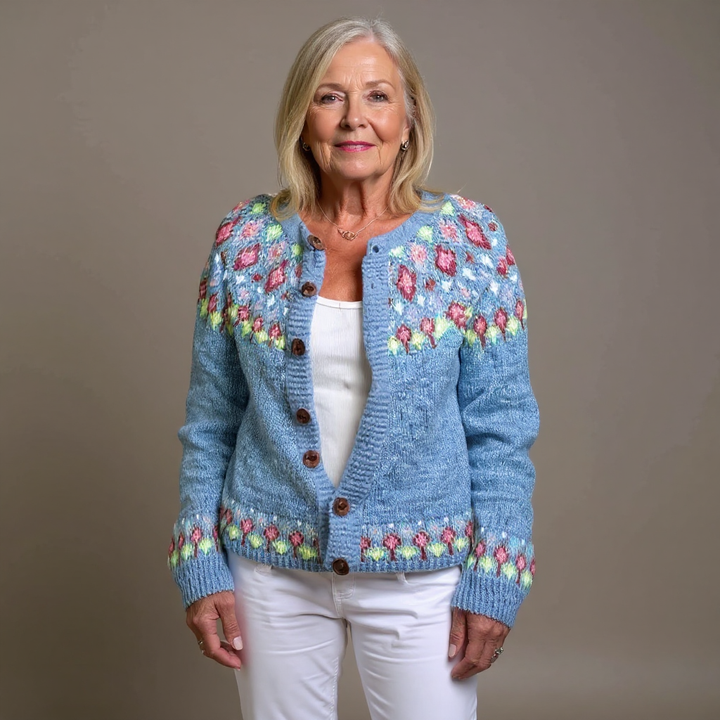 Cardigan Tricot Folk Siri