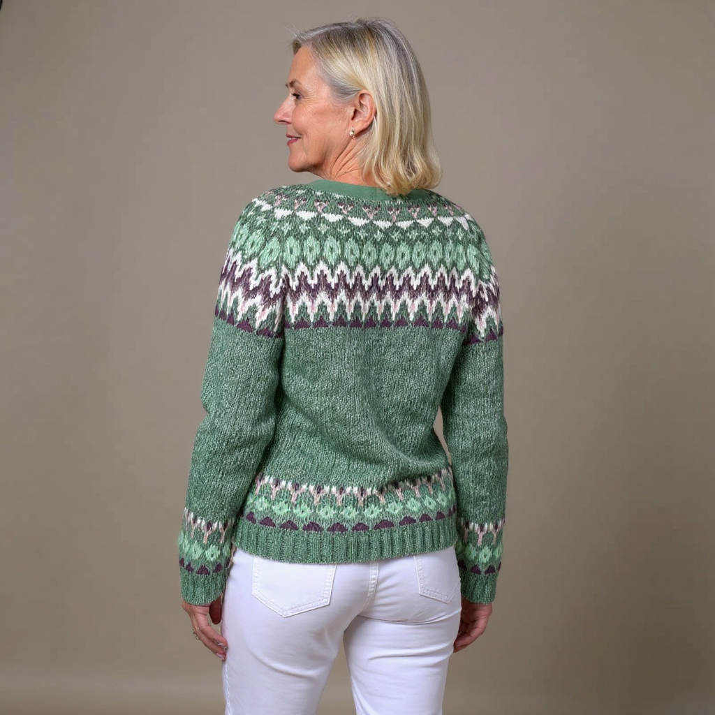 Cardigan en tricot Lila Fair Isle
