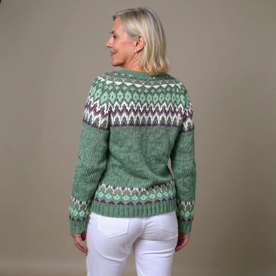 Cardigan en tricot Lila Fair Isle