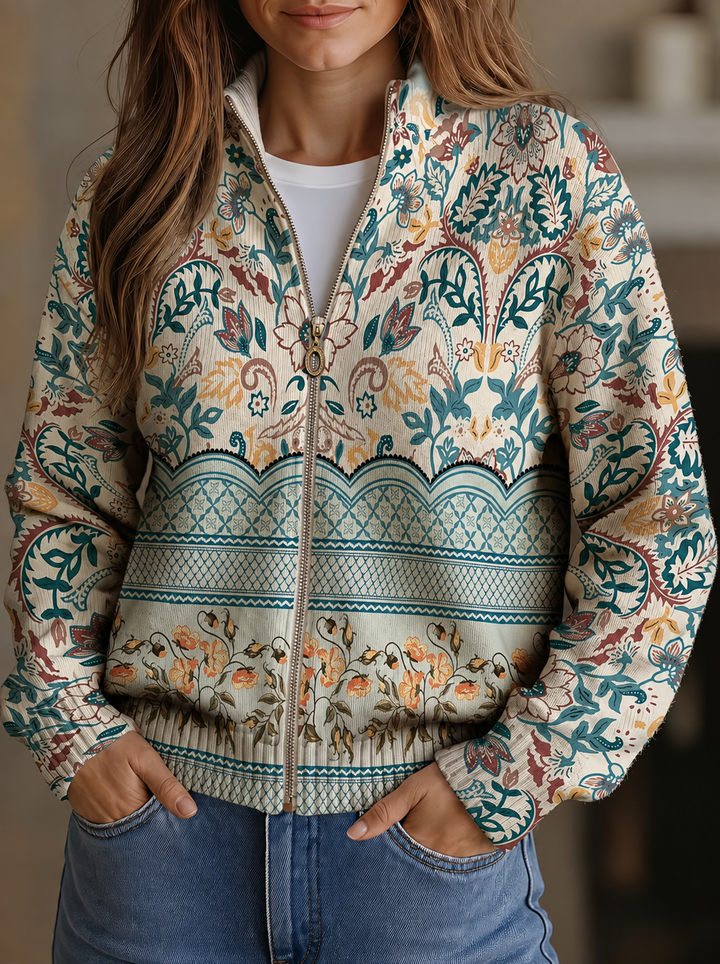 Sybilla™ | Imprimé de bordure botanique florale vintage
