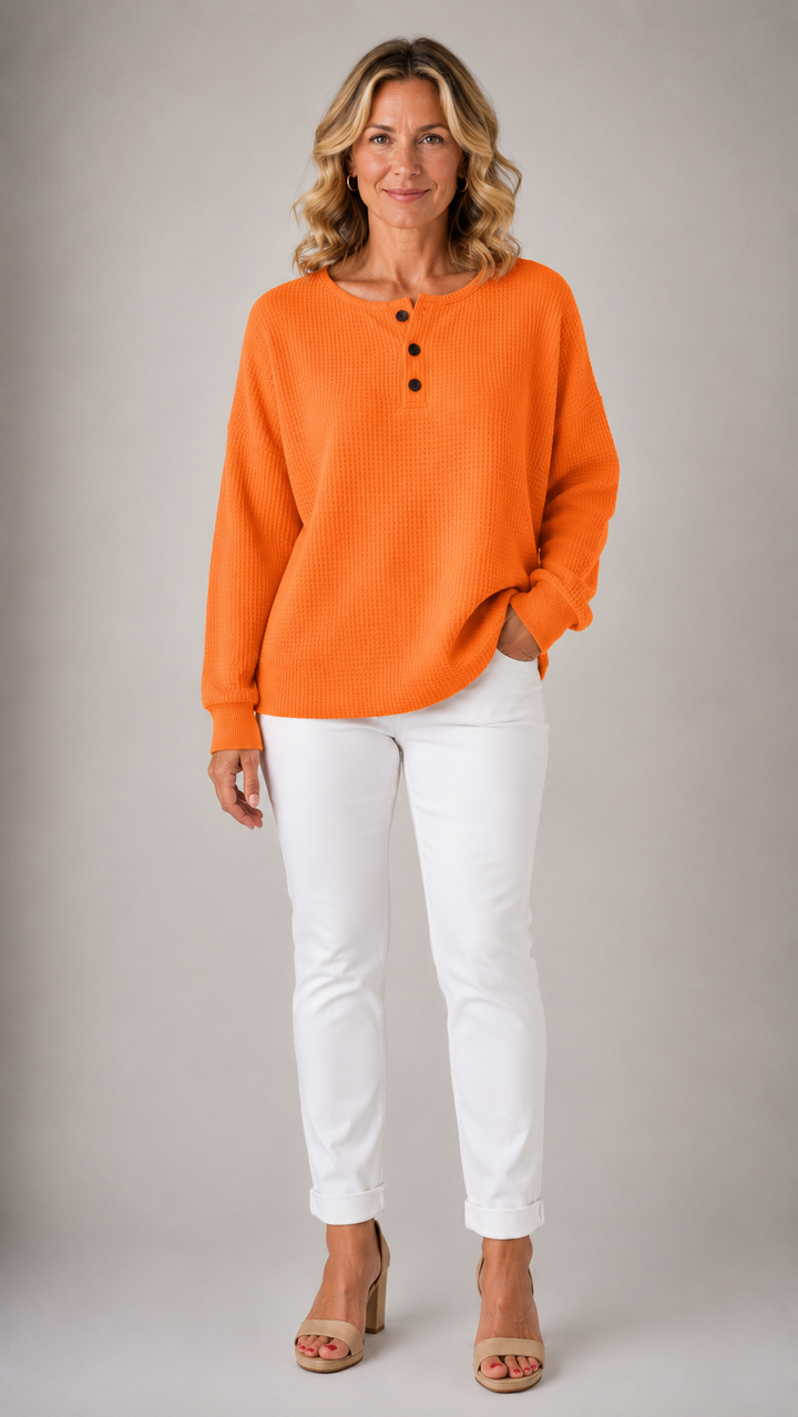 Juniper™ | Pull en maille gaufrée pour femmes