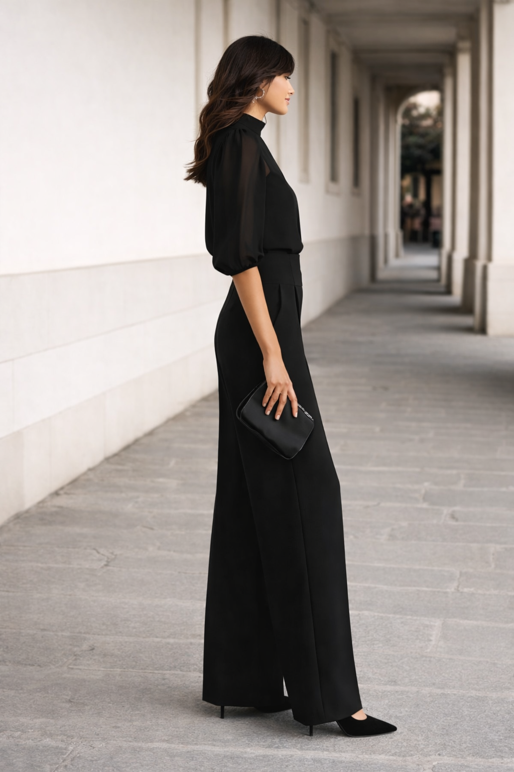 Valentina | Ensemble Trois Pièces avec Débardeur et Pantalon Large