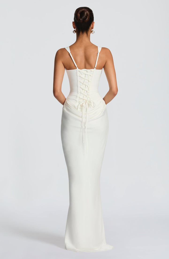 Éléonore | Robe Maxi Col Carré
