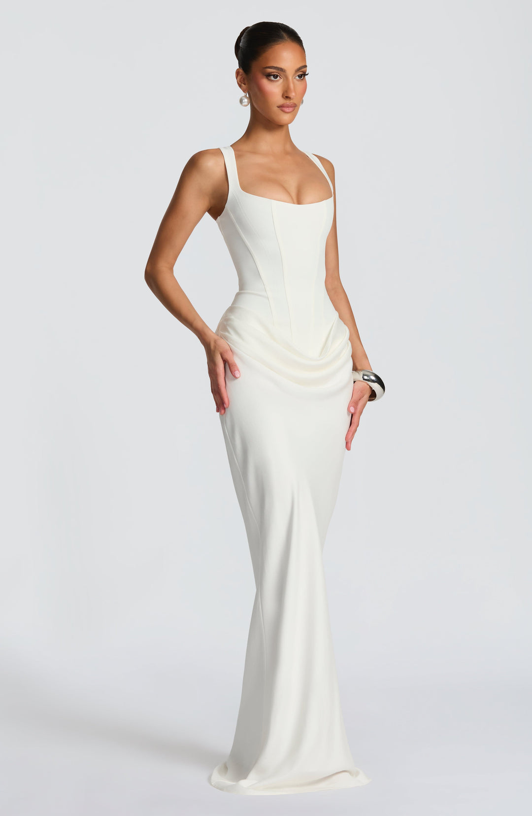 Éléonore | Robe Maxi Col Carré