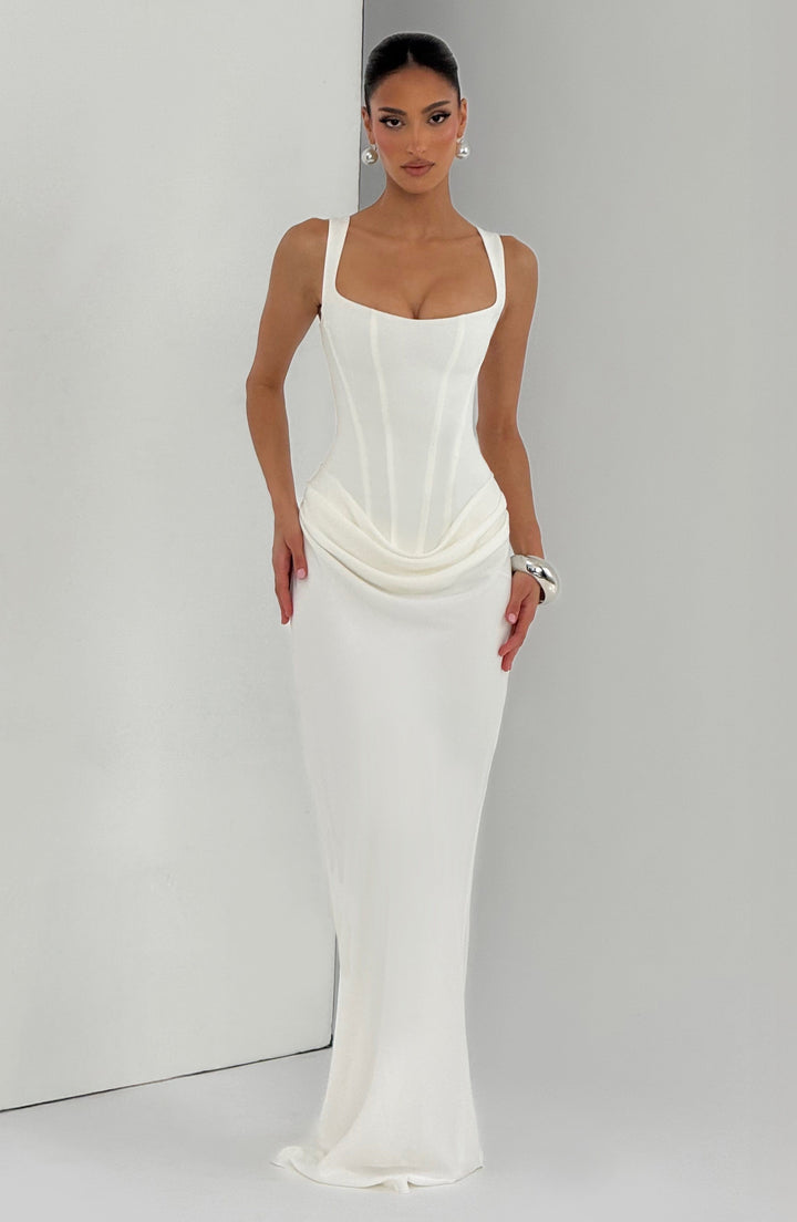 Éléonore | Robe Maxi Col Carré