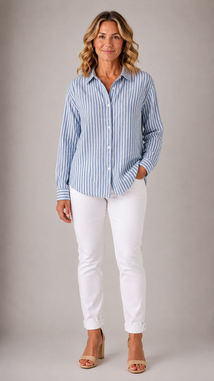 Louise™ | Cardigan Tricot Rayé pour Femmes