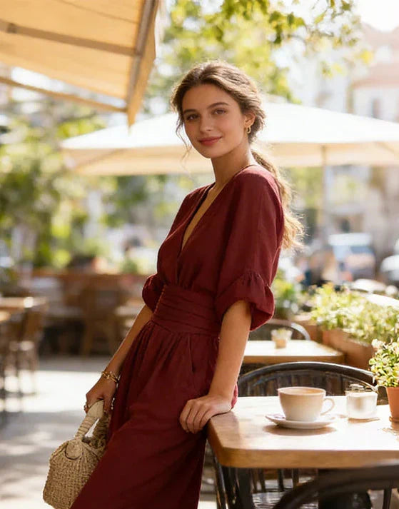 Daniela | Combinaison Fluide à Décolleté en V