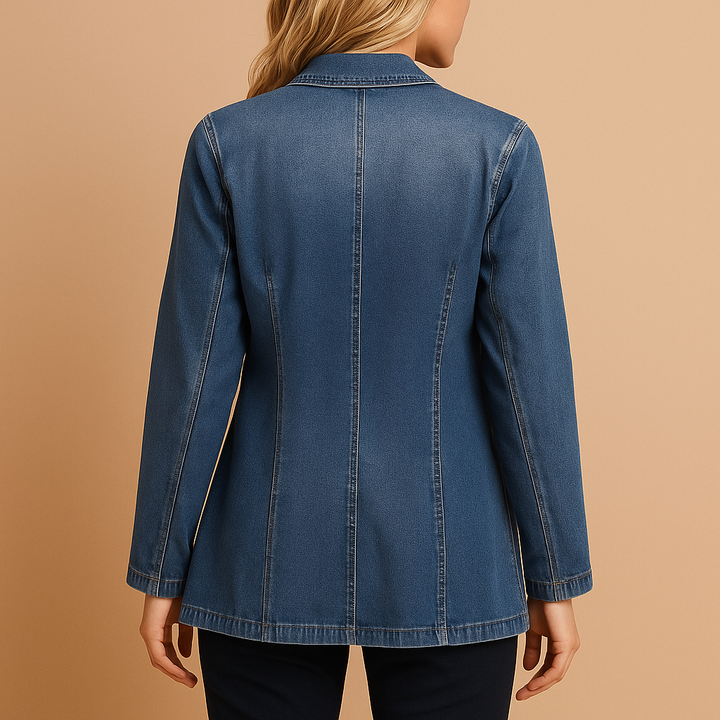 Rive | Blazer en denim ajusté pour femmes
