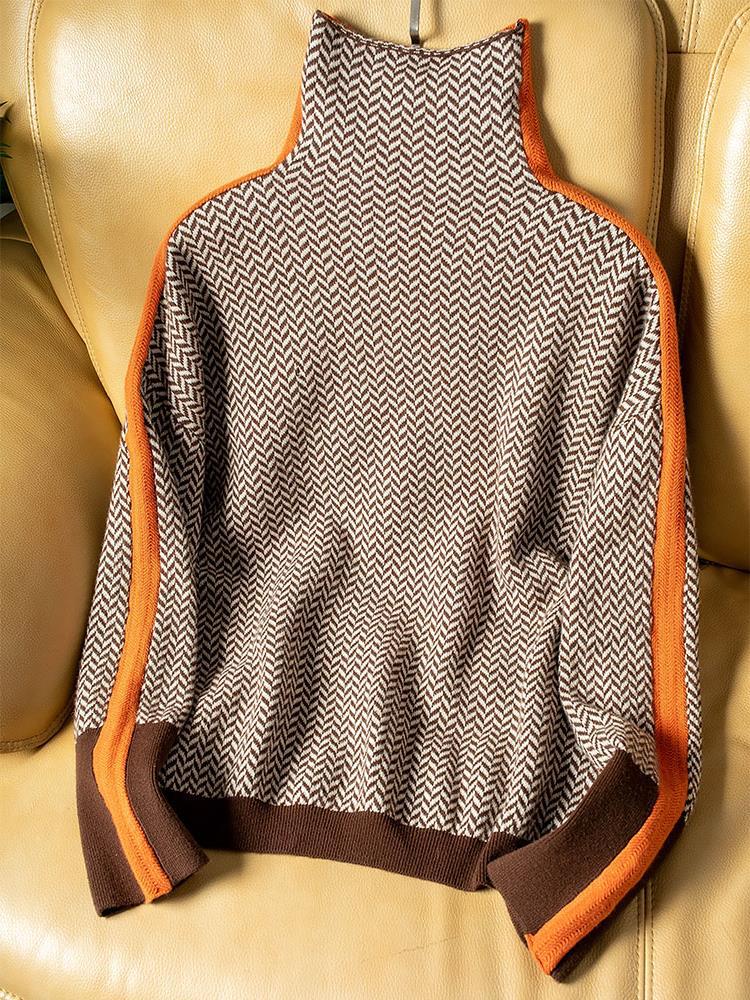 Pull Roulé Chic en Cachemire - Élégance de Clémence