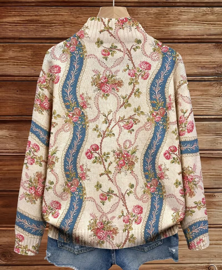 Eulalia™ | Cardigan à ruban en rose grimpant