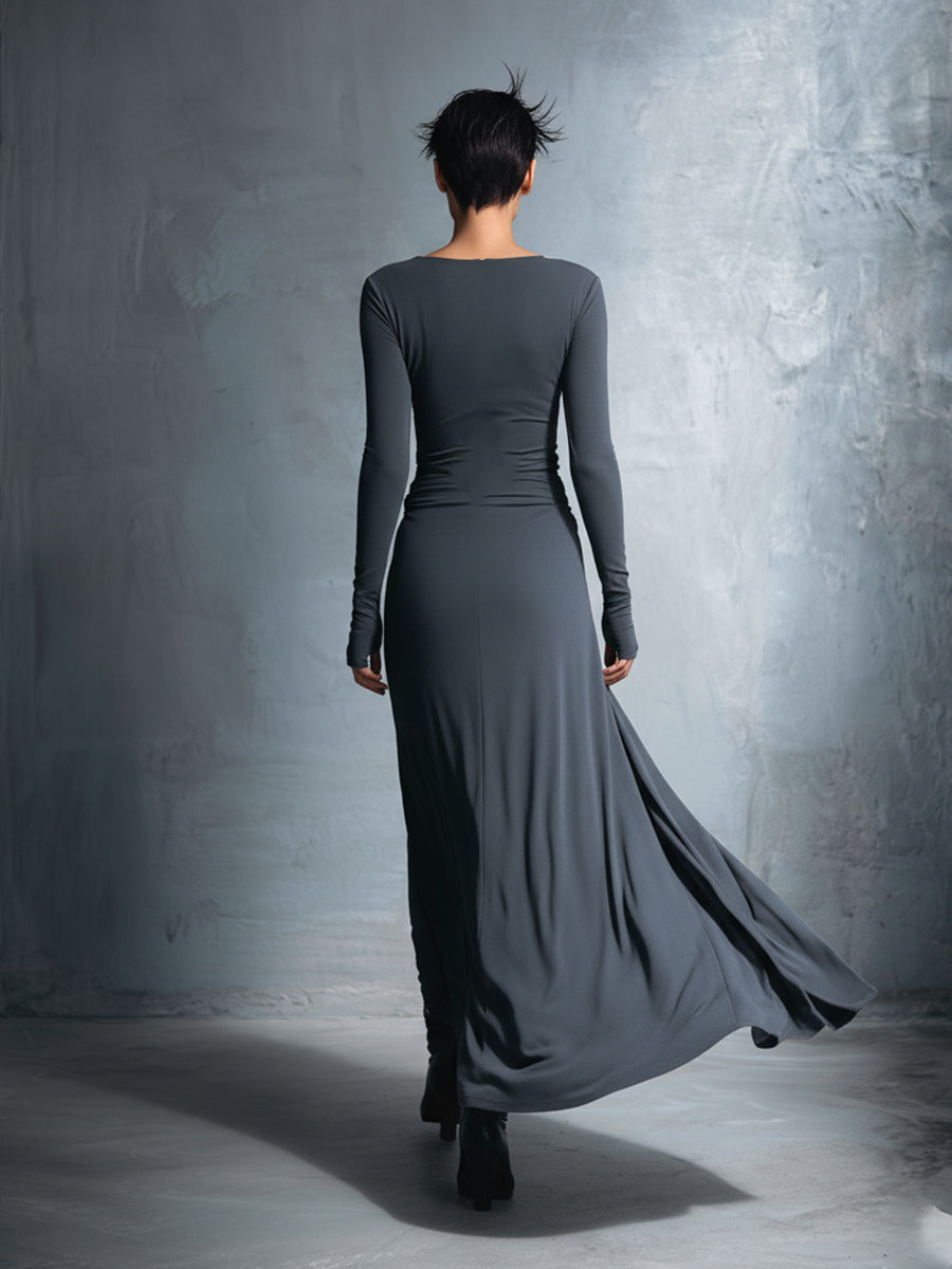 Naomie | Robe Maxi à Nœud Latéral