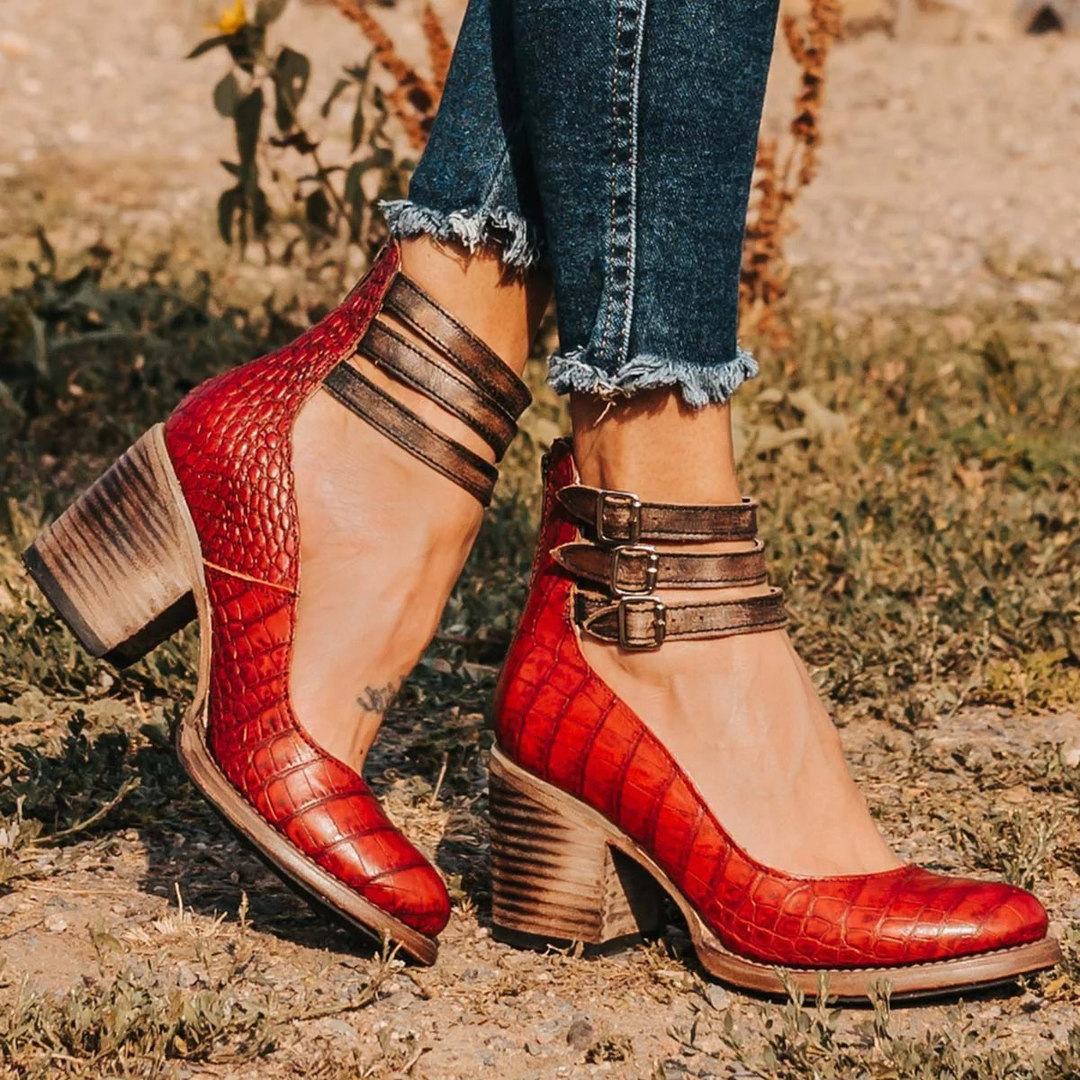 Calista | Bottines Élégantes au Style Western