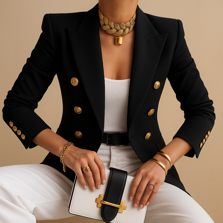 Rive | Blazer Long Élégant pour Femmes