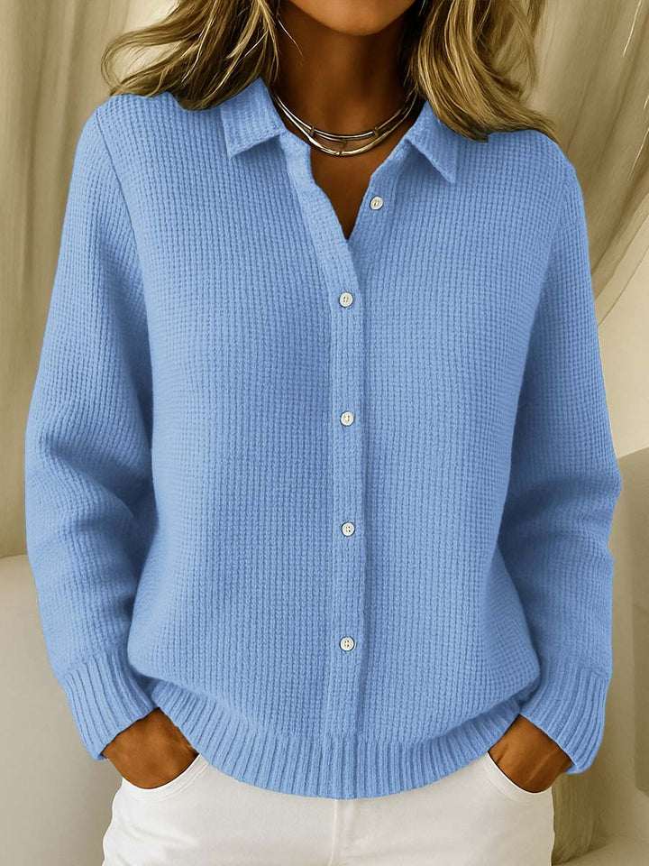 Amari™ | Cardigan en Tricot Waffle Classique pour Femmes