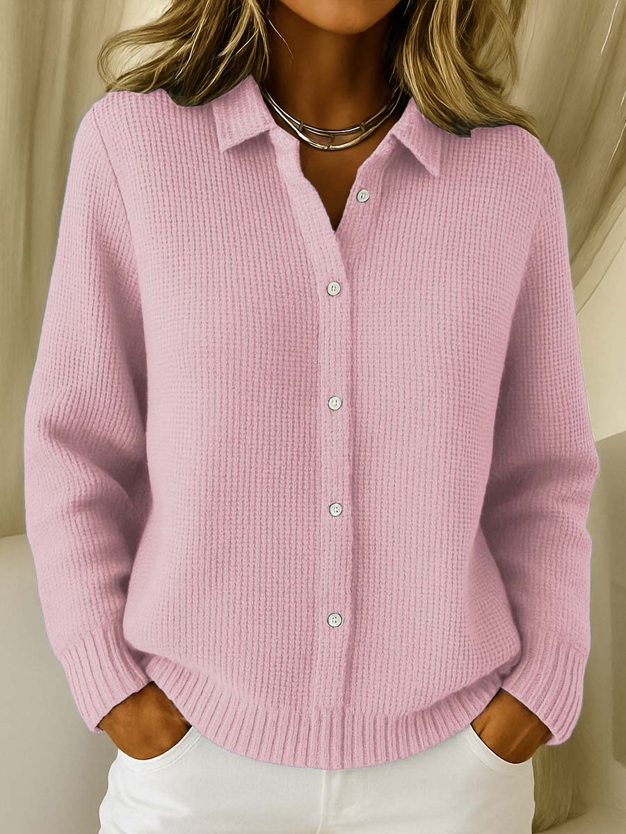 Amari™ | Cardigan en Tricot Waffle Classique pour Femmes