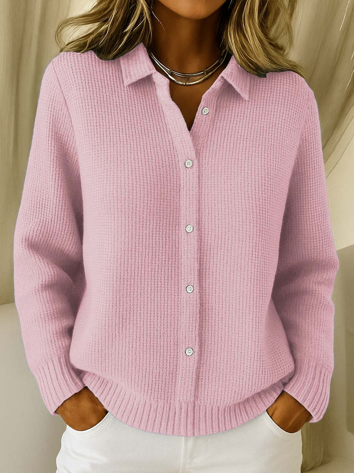 Amari™ | Cardigan en Tricot Waffle Classique pour Femmes