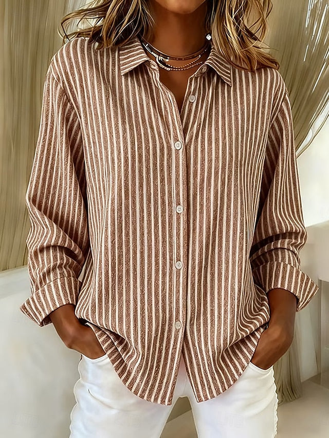 Louise™ | Cardigan Tricot Rayé pour Femmes