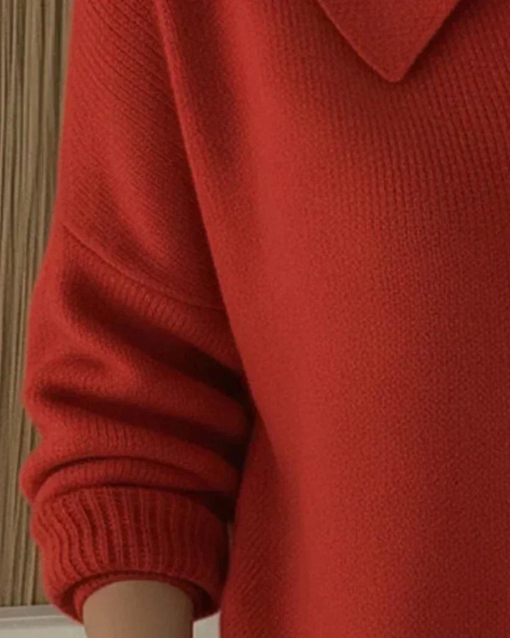 Amara™ | Cardigan Tricoté Classique à Col pour Femme