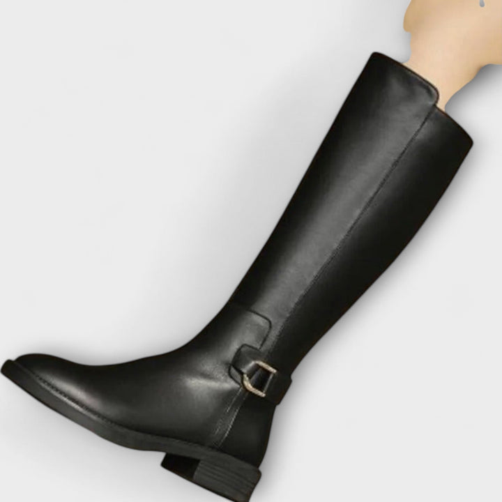 Mira - Bottes en Cuir Hautes jusqu'aux Genoux