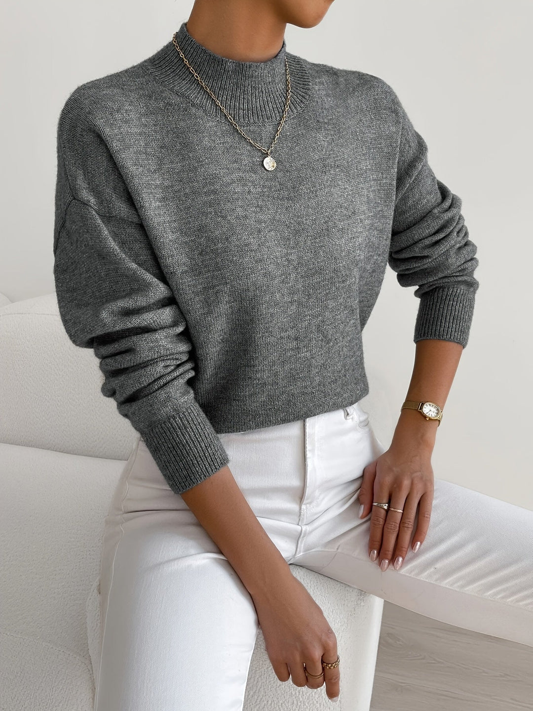 Pull Chic en Cachemire - Élégance et Chaleur Inégalées