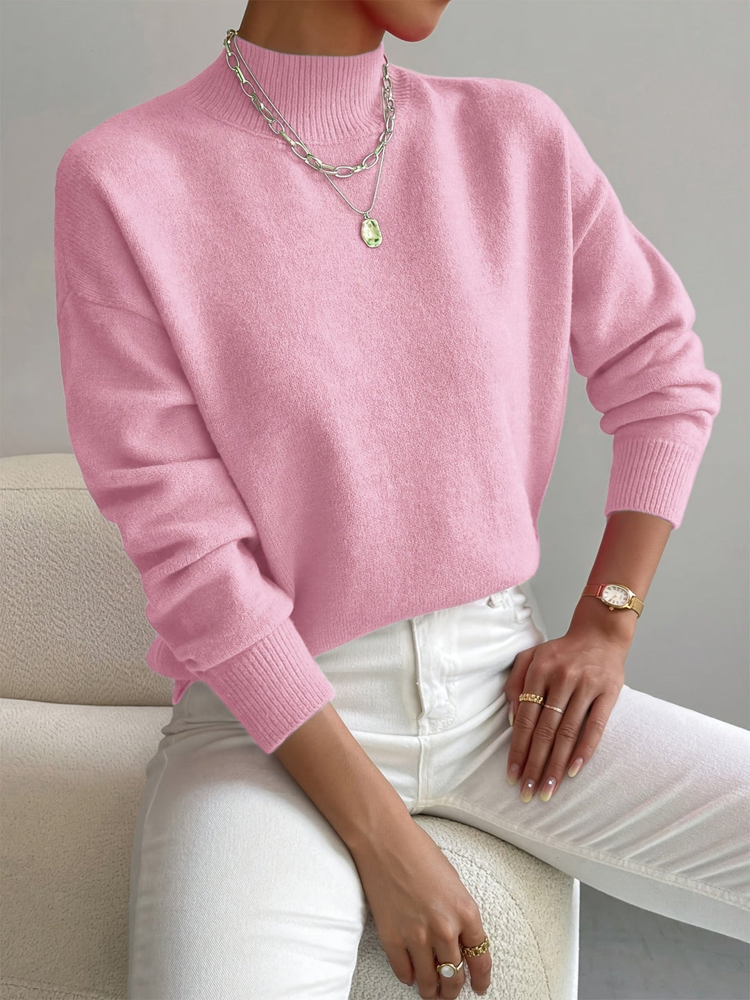 Pull Chic en Cachemire - Élégance et Chaleur Inégalées