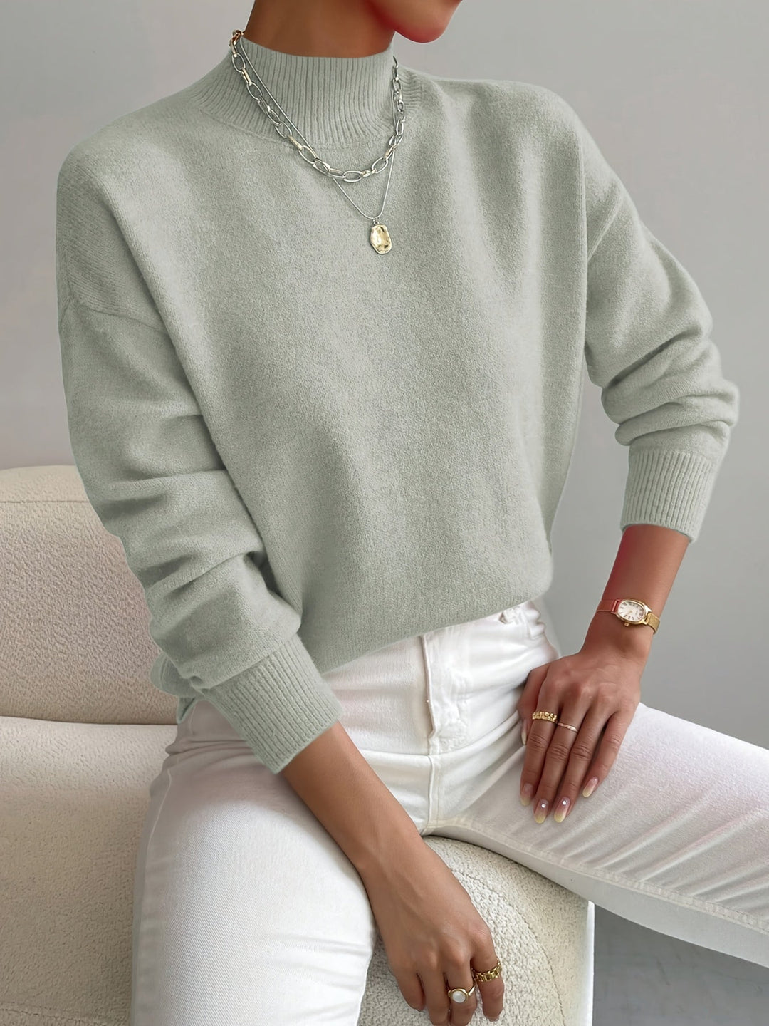 Pull Chic en Cachemire - Élégance et Chaleur Inégalées