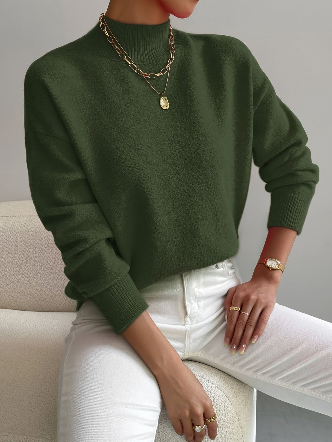 Pull Chic en Cachemire - Élégance et Chaleur Inégalées