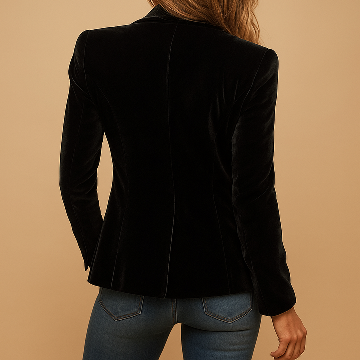 Rive | Blazer Retro Slim Fit avec Revers et Poches pour Femmes