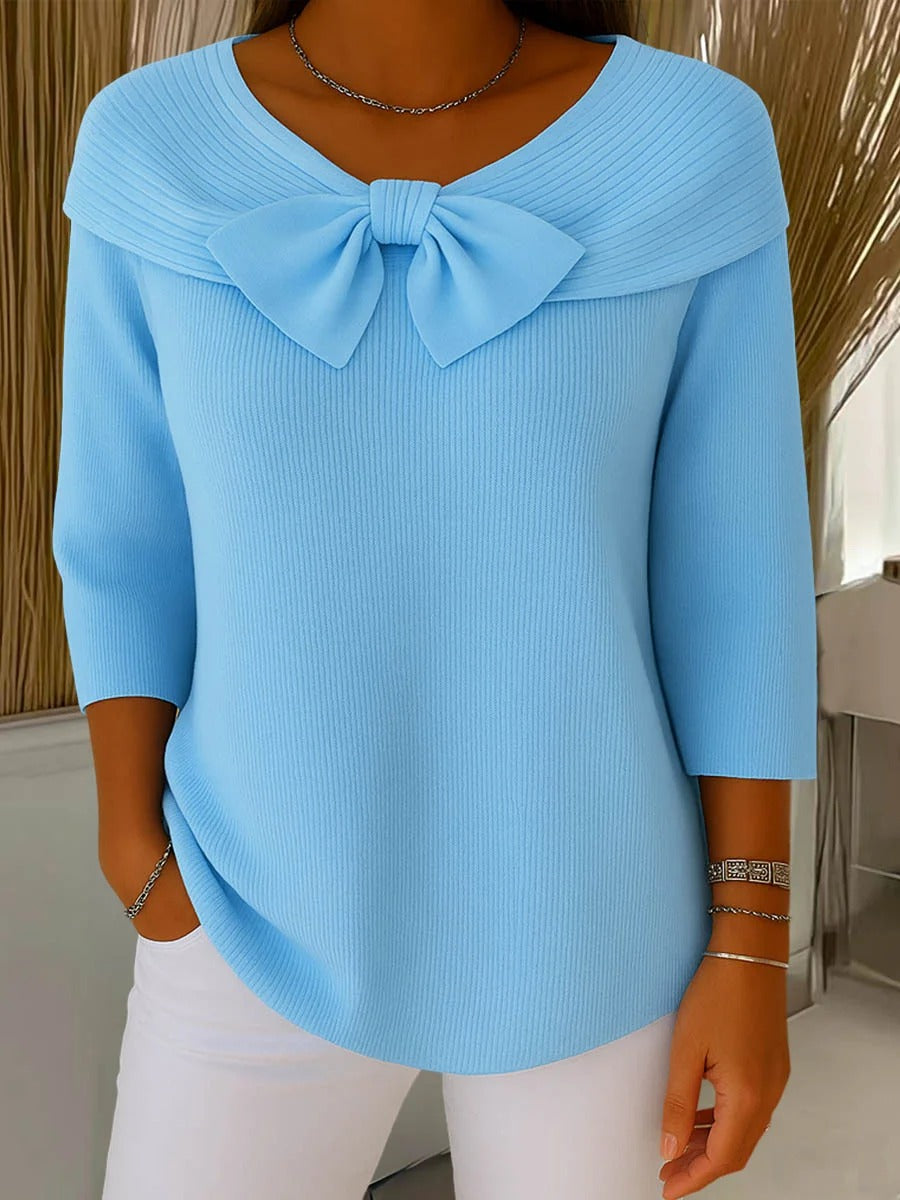 Giana™ | Pull en maille à col nœud pour femmes