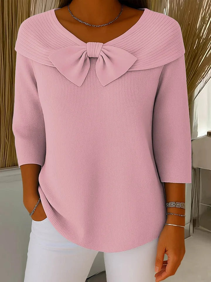 Giana™ | Pull en maille à col nœud pour femmes