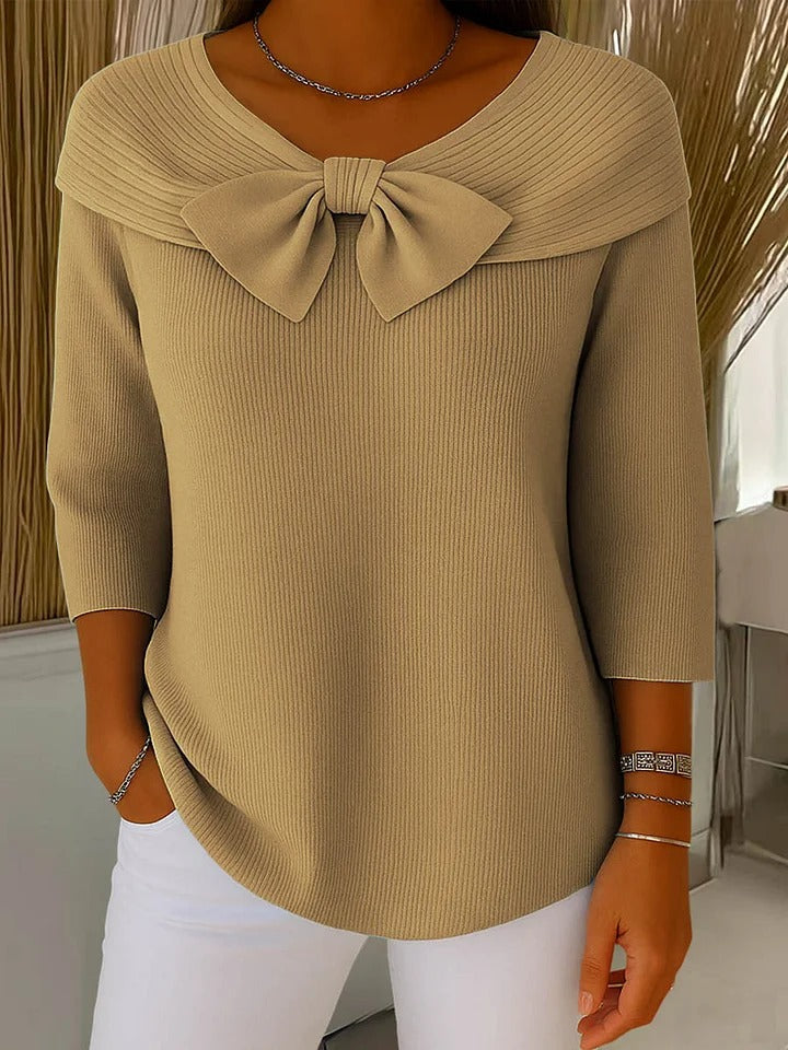 Giana™ | Pull en maille à col nœud pour femmes