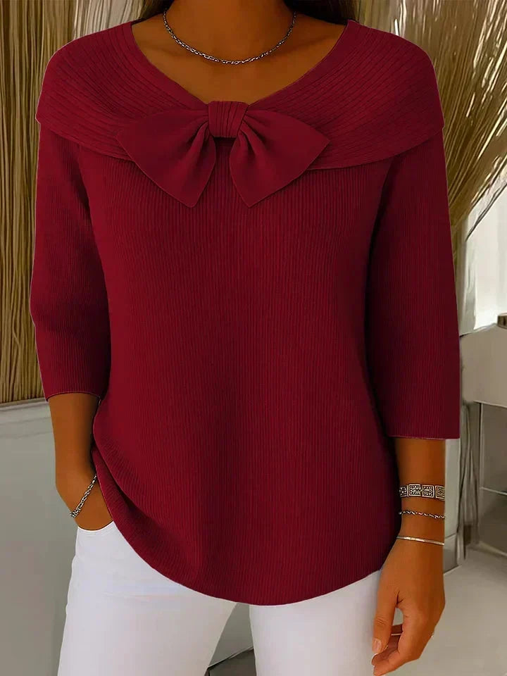 Giana™ | Pull en maille à col nœud pour femmes