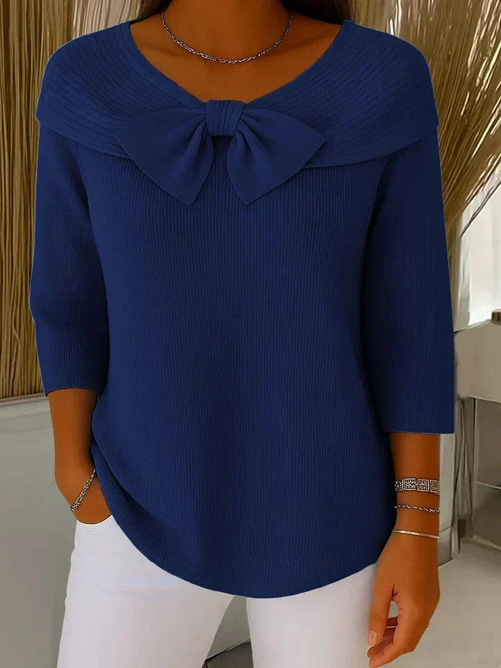 Giana™ | Pull en maille à col nœud pour femmes