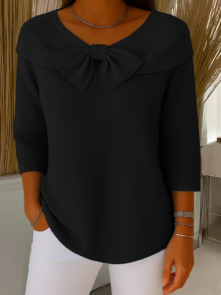 Giana™ | Pull en maille à col nœud pour femmes