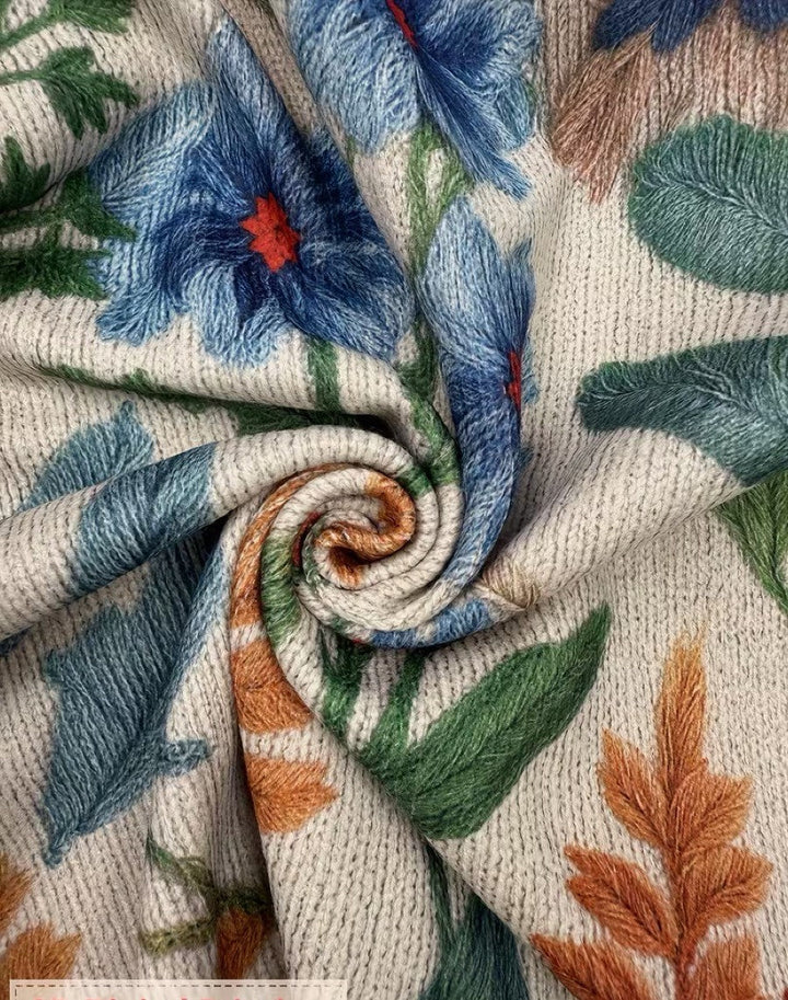 Tabitha™ | Cardigan zippé floral de jardin botanique