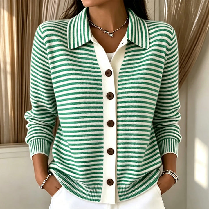 Kirsten | Cardigan Tricot Rayé