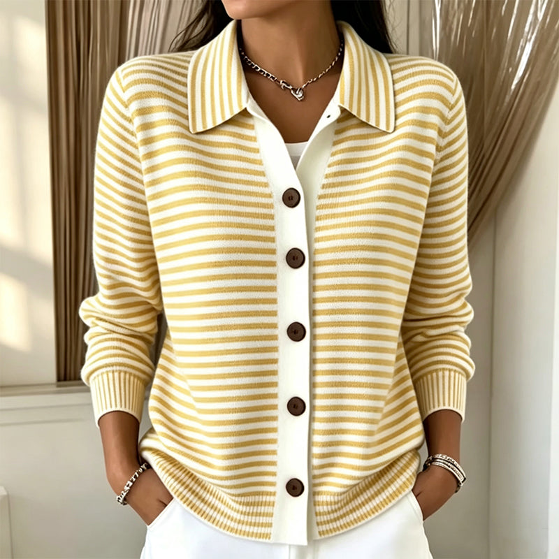 Kirsten | Cardigan Tricot Rayé