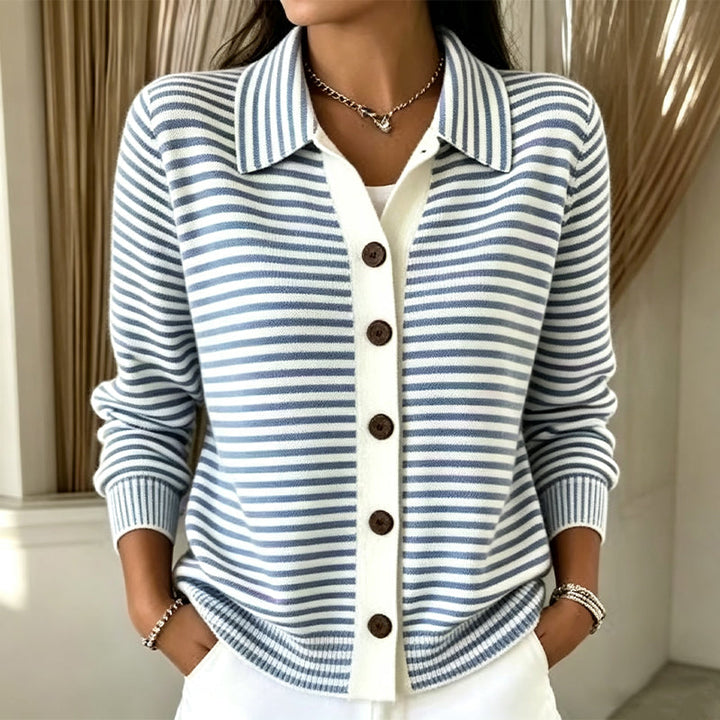 Kirsten | Cardigan Tricot Rayé