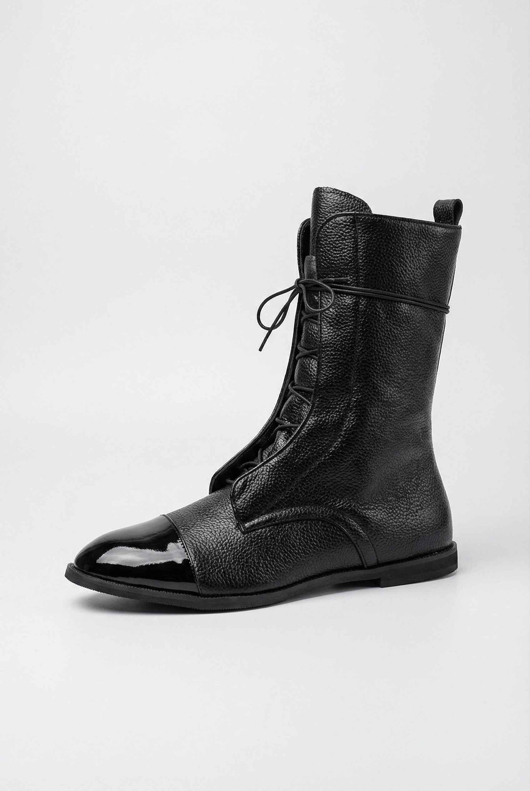 Maëlle | Bottines Noires Élégantes à Lacets